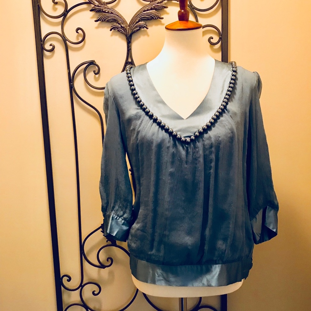 Adam Lippes blouson silk blouse